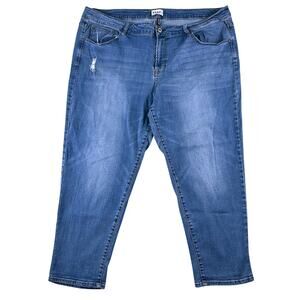 Rebel Wilson X Angels Plus 24W Jeans‎ Stretch RYOT Tomboy Women’s Distressed